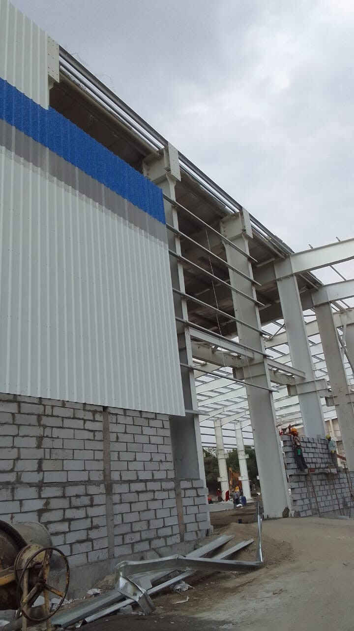 Architectural Kalzip standing seam roofing for IICC New Delhi: Specialized large-span aluminum building envelope by Rishonn & Reyansh for India's premier convention landmark.